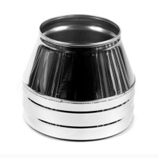 Конус на дымоход 130/200 мм нерж/нерж 0,5 мм