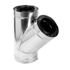 Тройник 45° на дымоход Ø 130/200 мм нерж/оц 1 мм