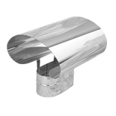 Грибок овальный на дымоход 100х200 мм нержавеющая сталь 0,6 мм