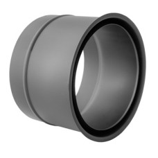 Компенсационный переходник двухстенный Darco WD Ø 250 черная сталь 0,8 мм