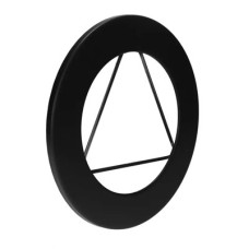 Розета для дымохода с пружинами Darco Ø 130 черная сталь 0,6 мм