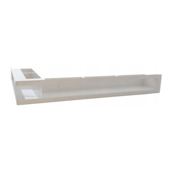 Вентиляционная решетка левая угловая Darco KRVO-L, 700х500/100 мм, белая