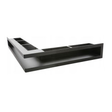 Вентиляционная решетка левая угловая Darco KRVO-L, 700х500/100 мм, черная