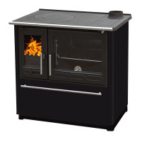 Піч з варильною поверхнею і духовкою Plamen 850 Glas N, 8 кВт, чорна