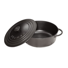 Чугунная кастрюля Plamen 5,7л, с крышкой