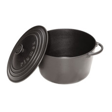 Чугунная кастрюля Plamen 8,6л, с крышкой