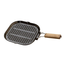 Чугунная сковорода Plamen 24х24 см, квадратная