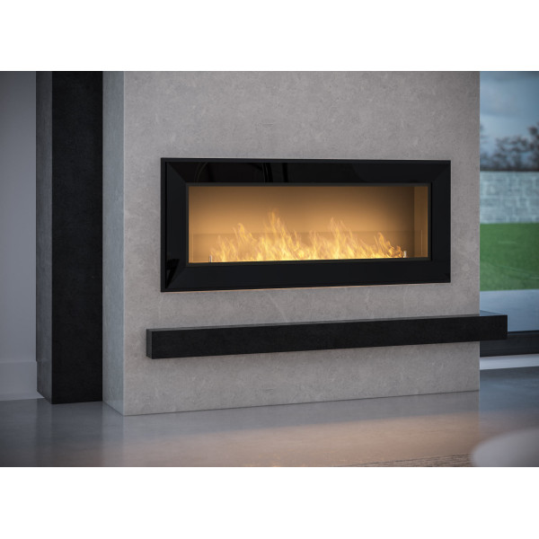 Біокамін SIMPLE FIRE FRAME 1200 чорний зі склом