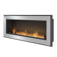 Біокамін SIMPLE FIRE FRAME 1200 сірий зі склом