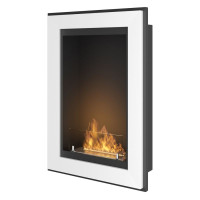 Біокамін SIMPLE FIRE FRAME 550 білий зі склом