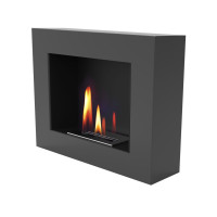 Биокамин Uniflam 50x40 графит, двойная вставка BIO2-50x40-BOX-G