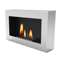 Біокамін Uniflam 70x40 нержавійка, подвійна вставка BIO2-70x40-BOX-I
