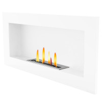 Біокамін Uniflam 90x40 білий, подвійна вставка BIO2-90x40-B