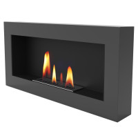 Биокамин Uniflam 90x40 графит , двойная вставка BIO2-90x40-BOX-G
