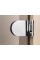 Стеклянная дверь для хаммама Greus Classic матовая бронза 70х190 липа