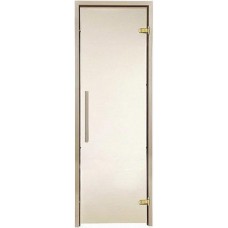 Стеклянная дверь для сауны Greus Premium  бронза 70х200 