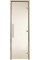 Стеклянная дверь для хаммама Greus Premium матовая бронза 80х200 алюминий