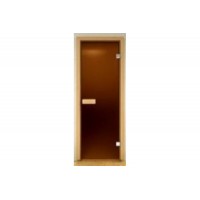 Дверь для сауны стеклянная матовая Липа Украина 70х210 (203487)