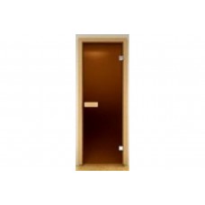 Дверь для сауны стеклянная матовая Липа Украина 80х210 (203487)