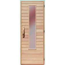 Дверь комбинированная для бани Ольха Прямоугольник Украина 70х210 (200716)