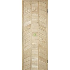 Дверь деревянная  для бани "Трапеция" Липа Украина 70х200 (202265)