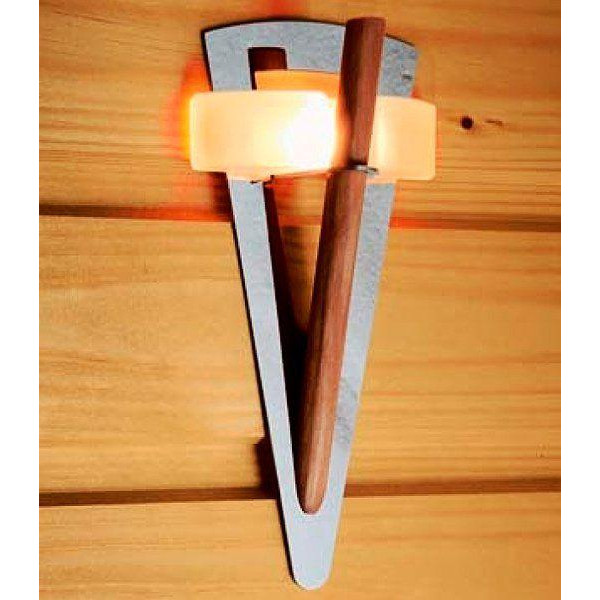 Світильник Факел TL 100 з дерев'яним стрижнем Cariitti для лазні та сауни