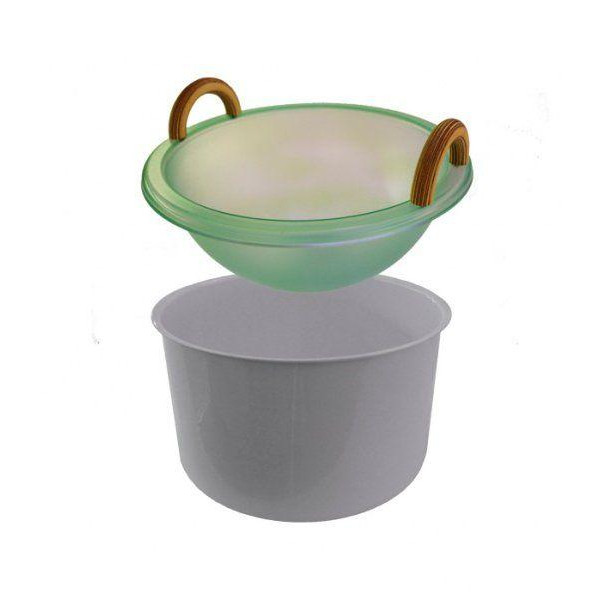 Шайка з ручками і підсвічуванням IB 320 LED Cariitti для лазні та сауни