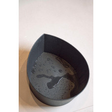 Комплект запарник + шайка + черника Rento биокомпозит, черный