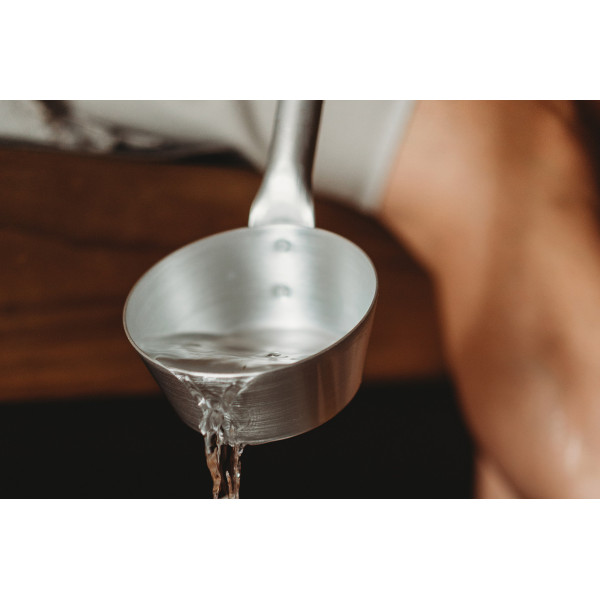 Черпак Rento 43 см із бамбуковою ручкою, алюміній