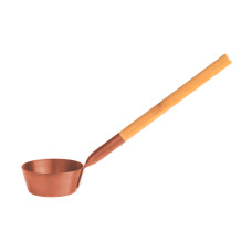 Черпак Rento 43 см с бамбуковой ручкой, медь