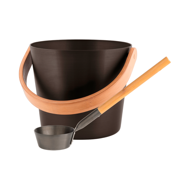 Комплект відро 5 Л + черпак Rento, коричневий