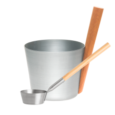 Комплект шайка + черпак Rento алюминий