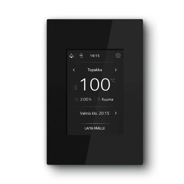 Пульт керування Tulikivi Touch Screen WIFI чорний + релейний блок (4,5-10,5 kW)