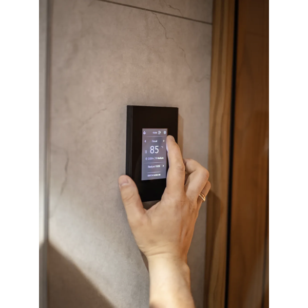 Пульт керування Tulikivi Touch Screen WIFI чорний + релейний блок (4,5-10,5 kW)