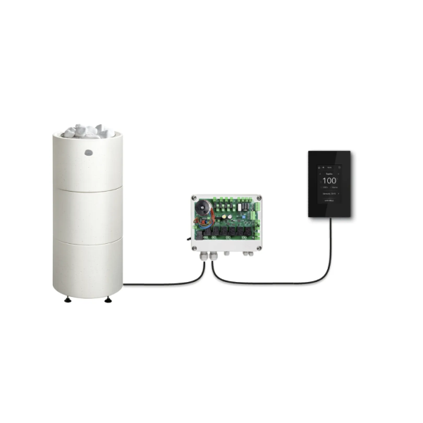 Пульт керування Tulikivi Touch Screen WIFI чорний + релейний блок (4,5-10,5 kW)