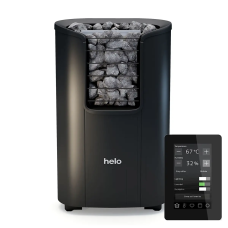 Электрокаменка для сауны и бани Helo ROXX 9 DE black 9 кВт black + пульт Elite