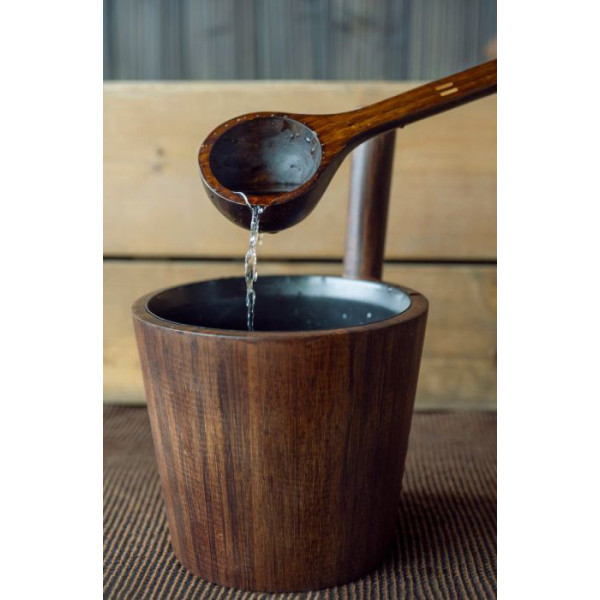 Набір шайка + черпак Rento, бамбук