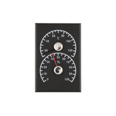 Термогигрометр Rento сосна, черный