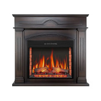 Электрокамин ArtiFlame December AF28S махагон коричневый антик