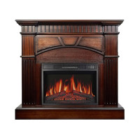 Електрокамін  ArtiFlame York AF23S махагон коричневий антик