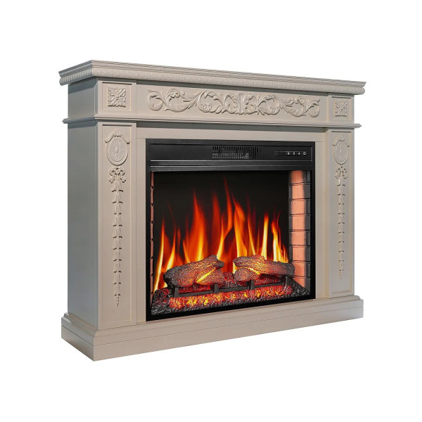 Электрокамин ArtiFlame Delmona AF28S слоновая кость