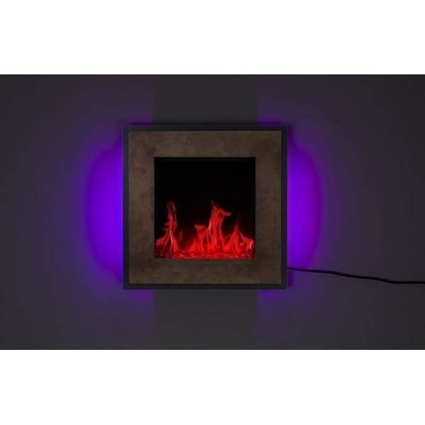 Електрокамін AFLAMO FORT BRONZE LIGHT/DARK  настінний