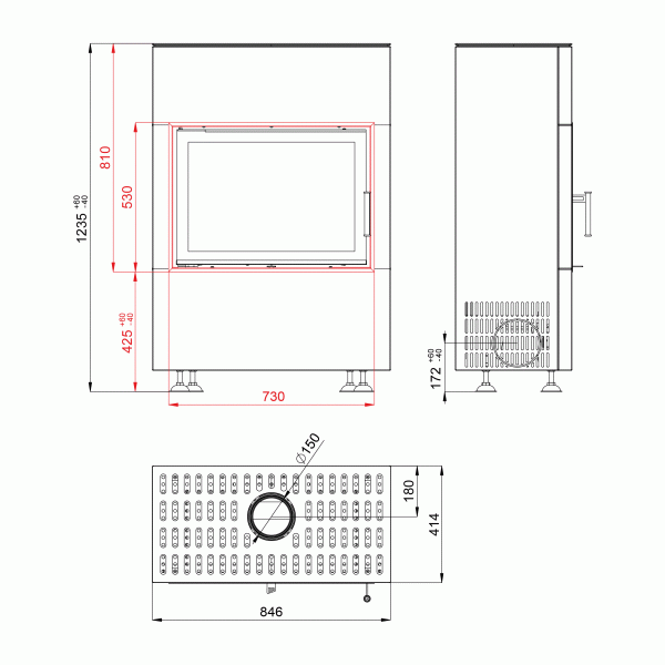 Камінна топка BEF HOME KOMPAKT 7 FEEL (7 кВт)