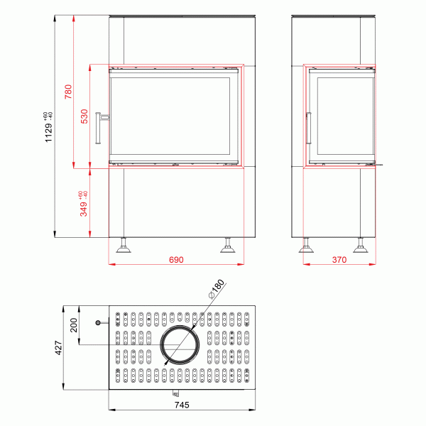 Каминная топка BEF HOME KOMPAKT 8 CL/CP FEEL (8 кВт)