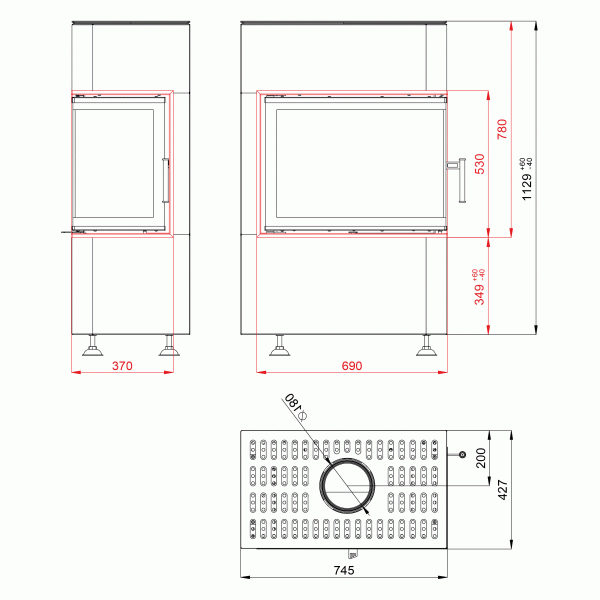 Каминная топка BEF HOME KOMPAKT 8 CL/CP FEEL (8 кВт)