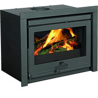 Камінна вставка  Dovre 20-SERIE 2220 S (касета мультипаливна, скляні дверцята, вентилятор, дистриб'ютор, 8кВт)