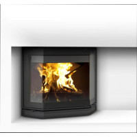 КАМІННА КАСЕТА DOVRE PHOENIX I I   (скляні призматичні дверцята ,9 кВт)