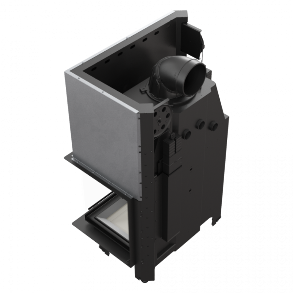 Камінна топка Kratki MBA 17 права BS гільйотина гнуте скло (17,0 кВт)