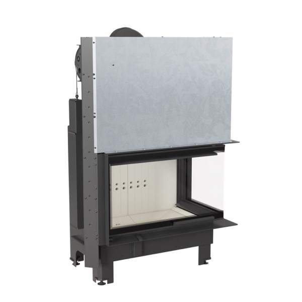 Каминная топка Kratki MBO 15 правая BS гильотина гнутое стекло (15,0 кВт)