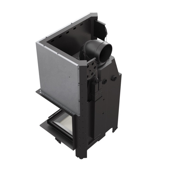 Камінна топка Kratki MBZ 13 права BS гільйотина гнуте скло (13,0 кВт)